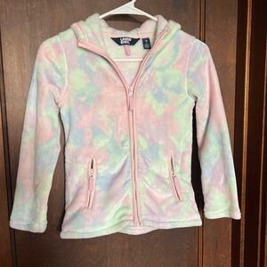 Lands' End Kids' Tie-Dye Fleece Hoodie size M (8)